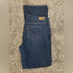 Levis Jeans 12 Slight Curve Stretch 31 Dark Blue Denim Boot Cut Bootcut